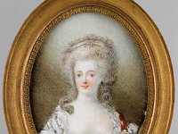 GG Min 35  GG Min 35, Unbekannter Künstler 19. Jh., Prinzessin von Lamballe (1749-1792), Elfenbein, 7,2 x 5,3 cm : Museumsfoto: Claus Cordes